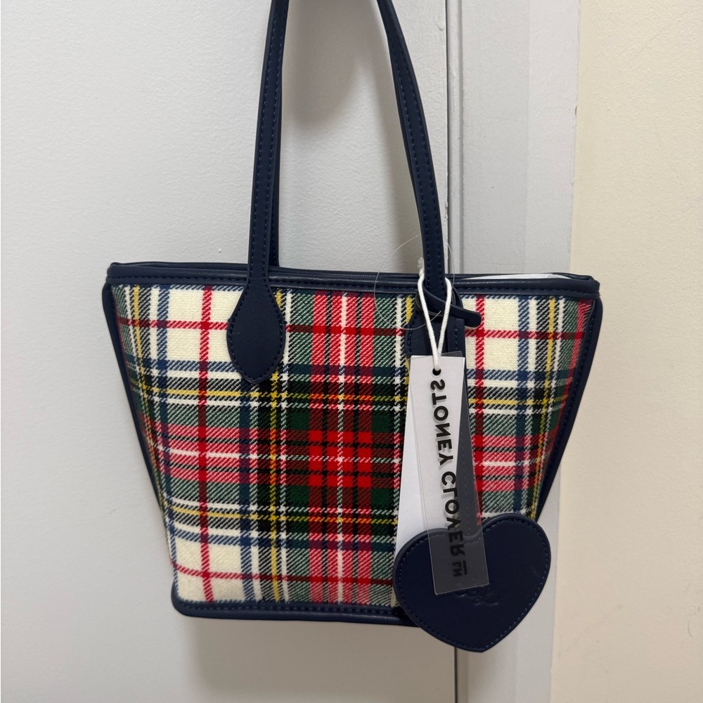 Stoney Clover Lane Plaid Mini Tote